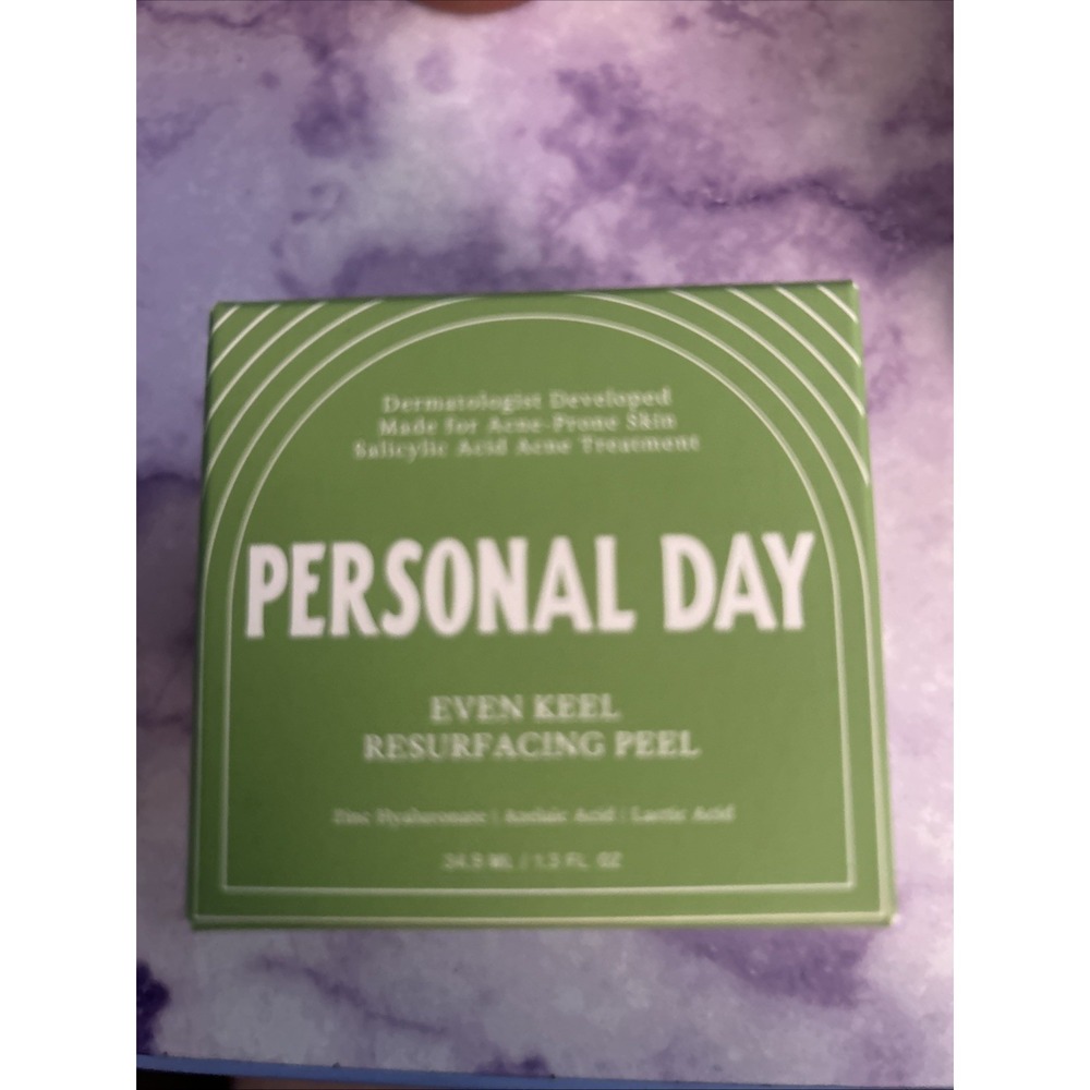 PERSONAL DAY EVEN KEEL RESURFACING PEEL EXFOLIATING NEW IN BOX NIB 1.3 fl.oz.